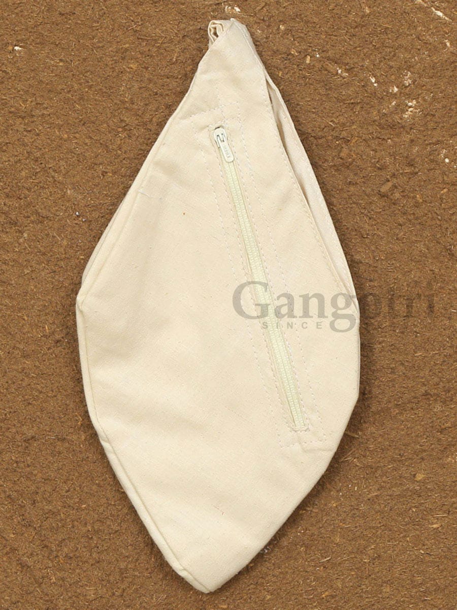 Silk Plain Zipped Bead Bag