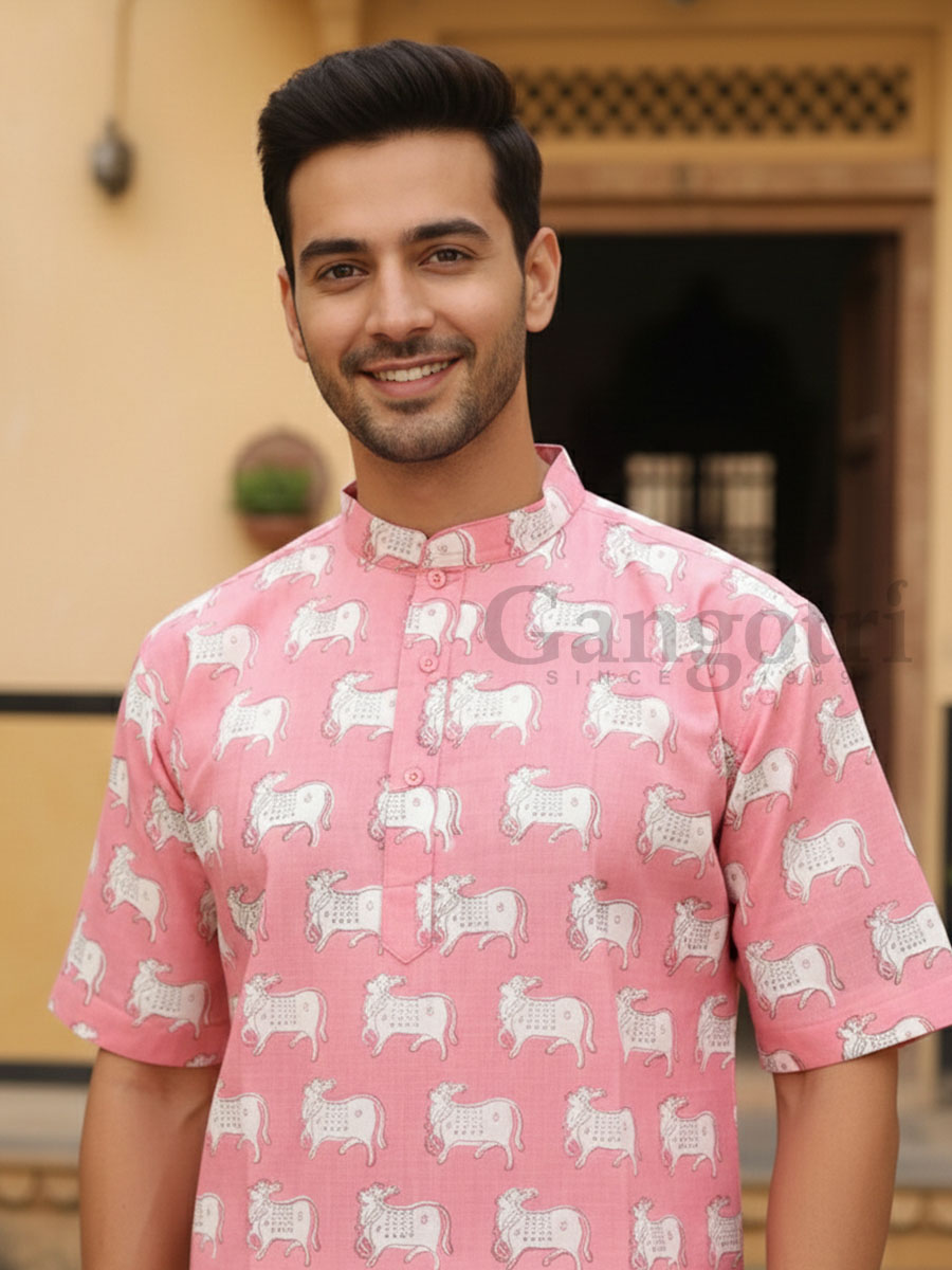 Kurta Kirtan Cotton Printed L - Image 2