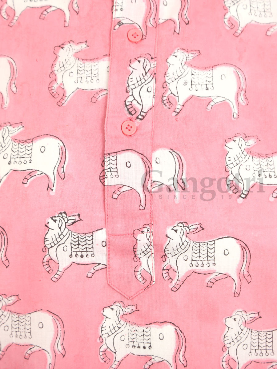Kurta Kirtan Cotton Printed L - Image 3