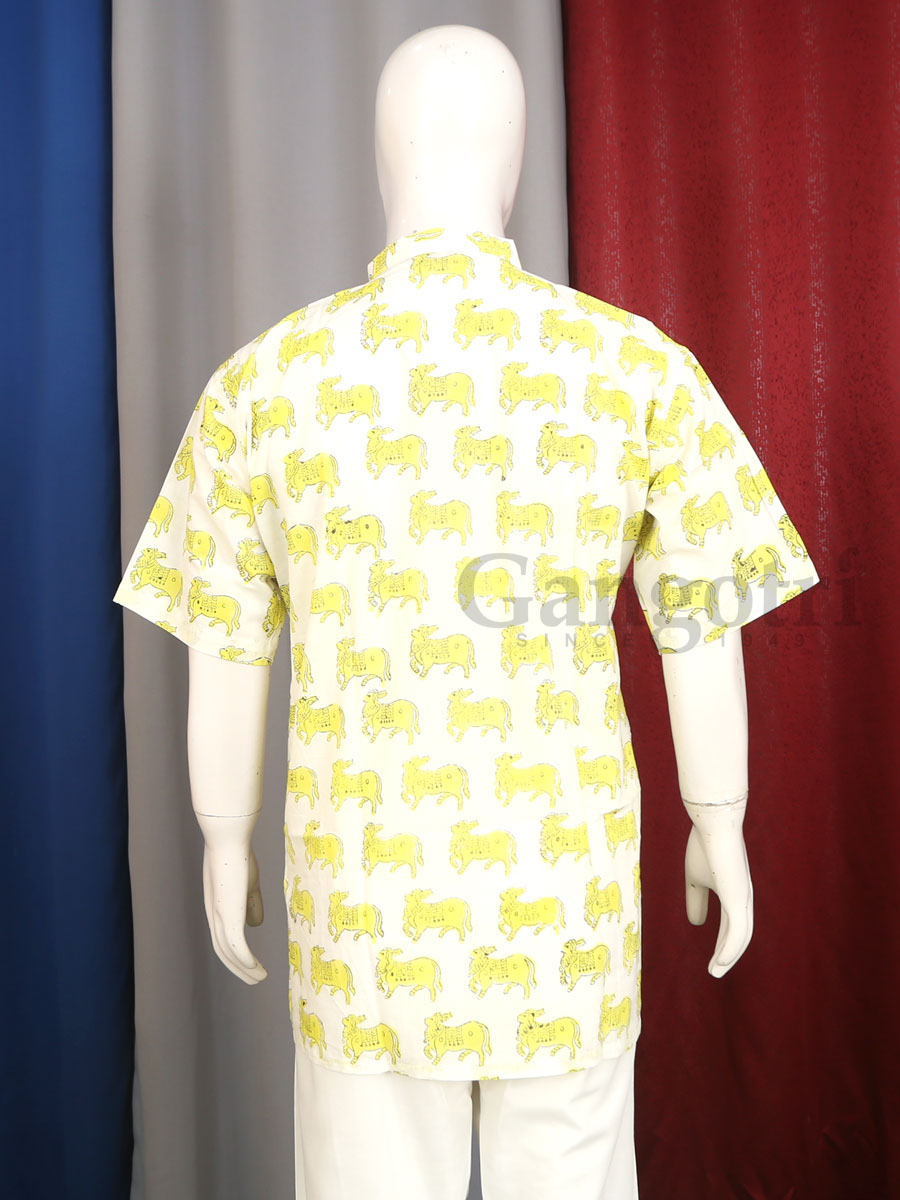 Kurta Kirtan Cotton Printed M - Image 4