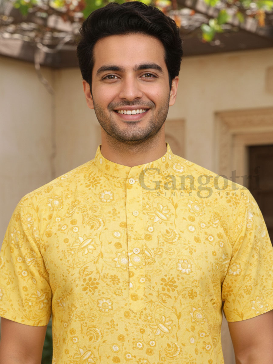 Kurta Kirtan Cotton Printed M - Image 2