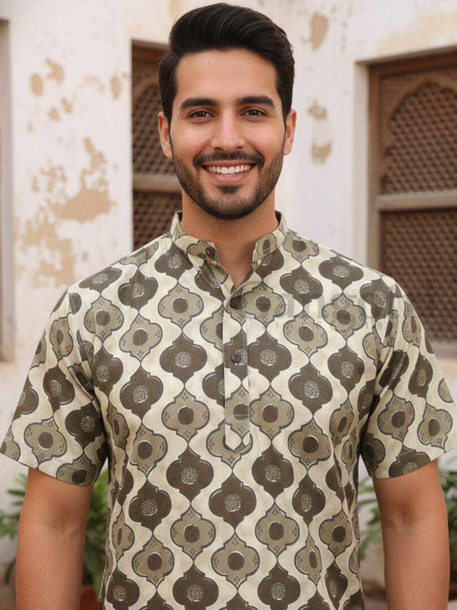 Kurta Kirtan Cotton Printed S - Image 2