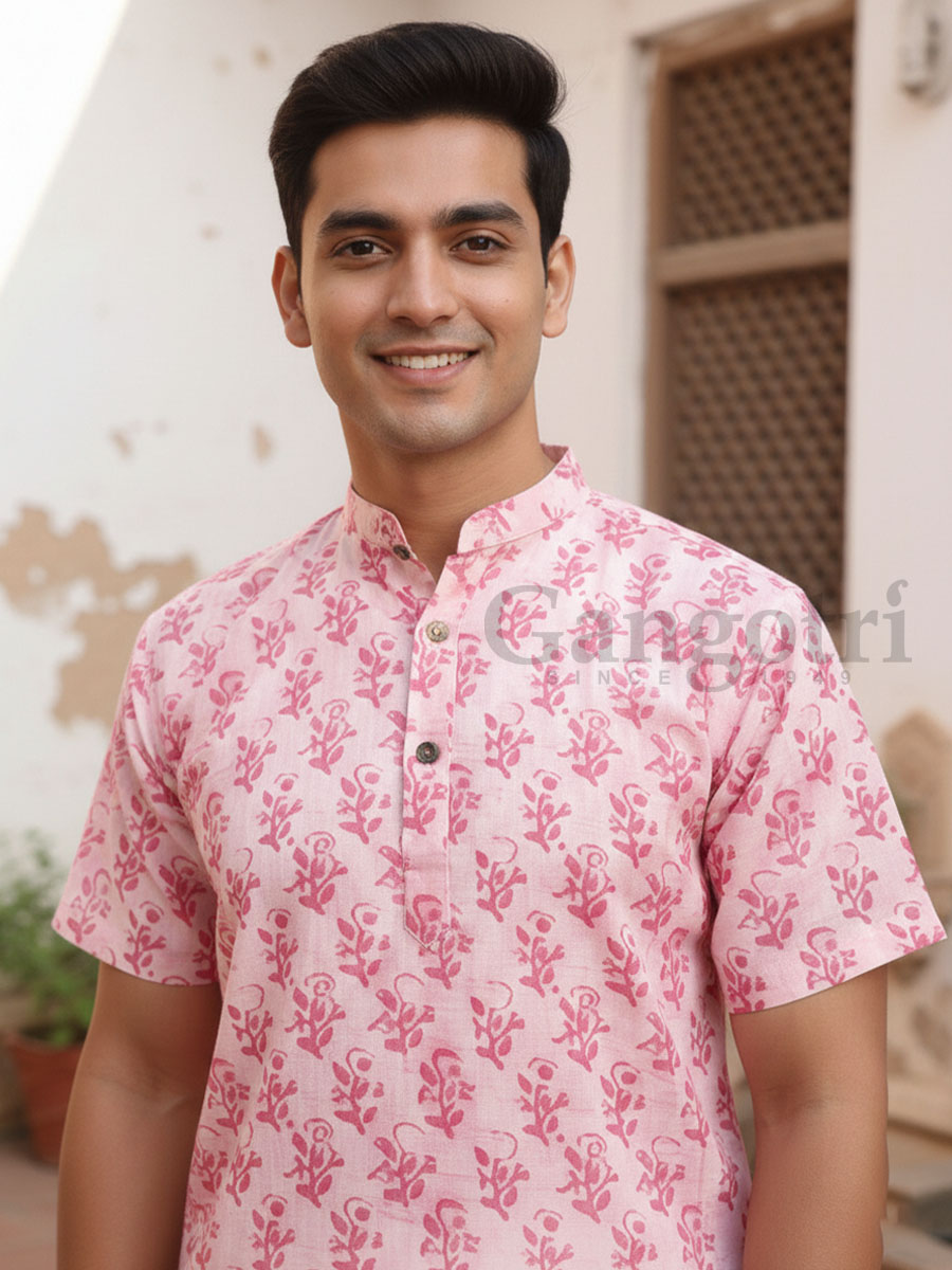 Kurta Kirtan Cotton Printed S - Image 2