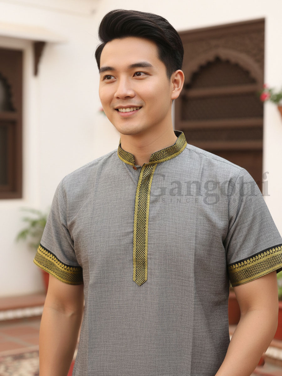 Kurta Kirtan Plain Bordered S - Image 2