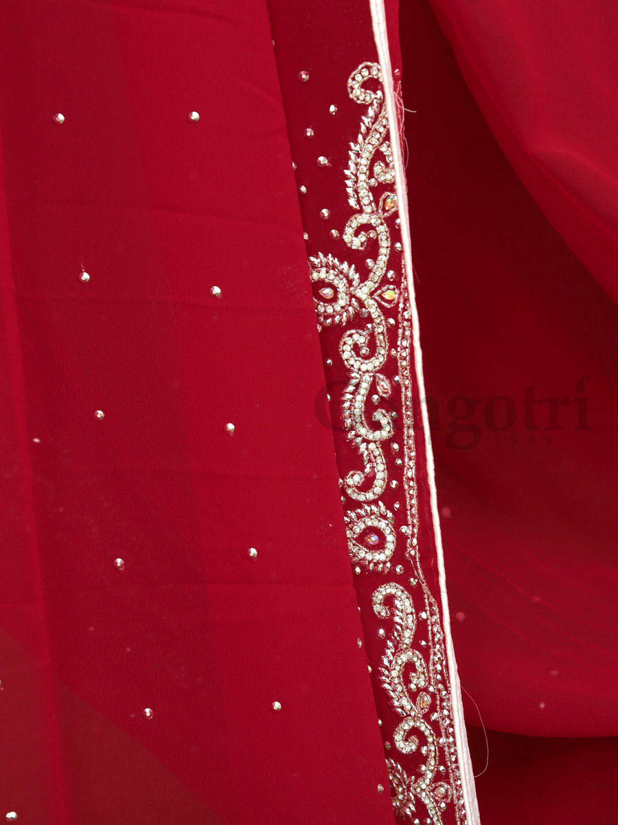 Fancy Wedding Saree - Image 2
