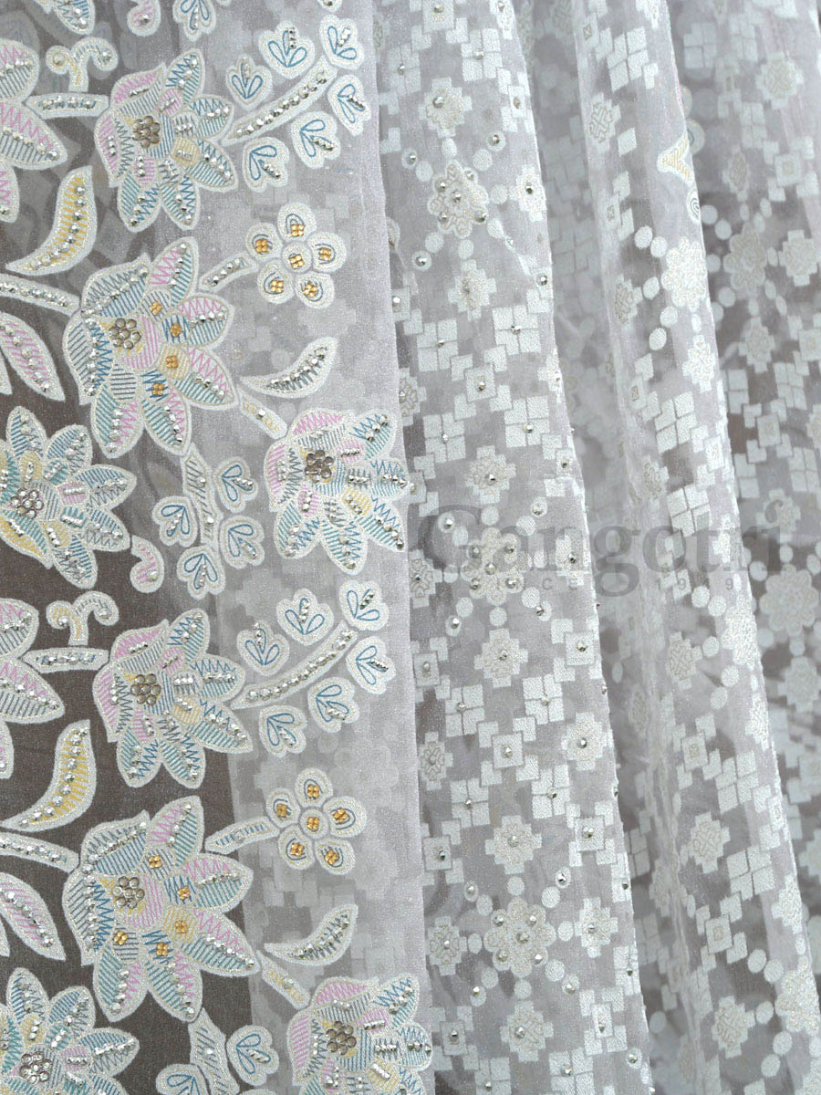 Fancy Wedding Saree - Image 2