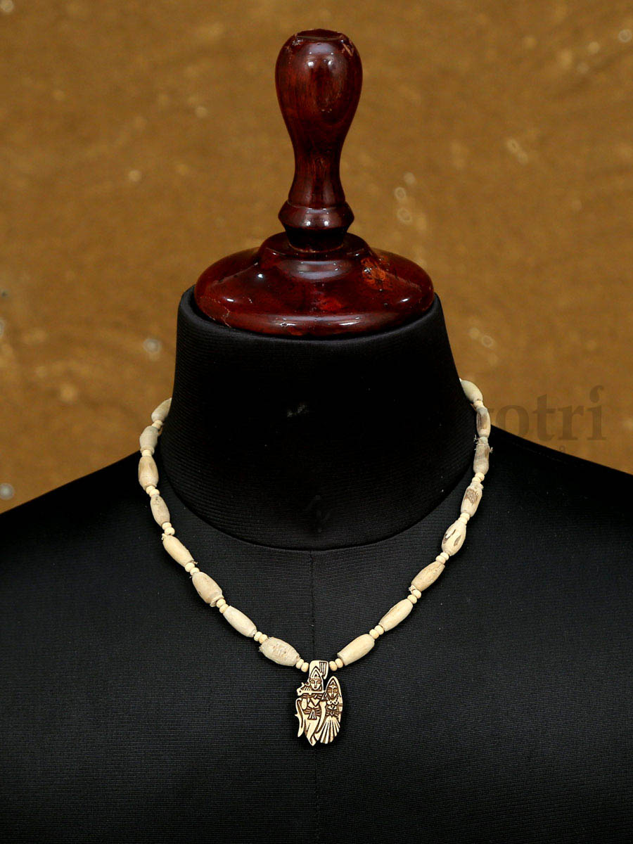 Tulsi Kanthi Mala Radha Krishna Locket