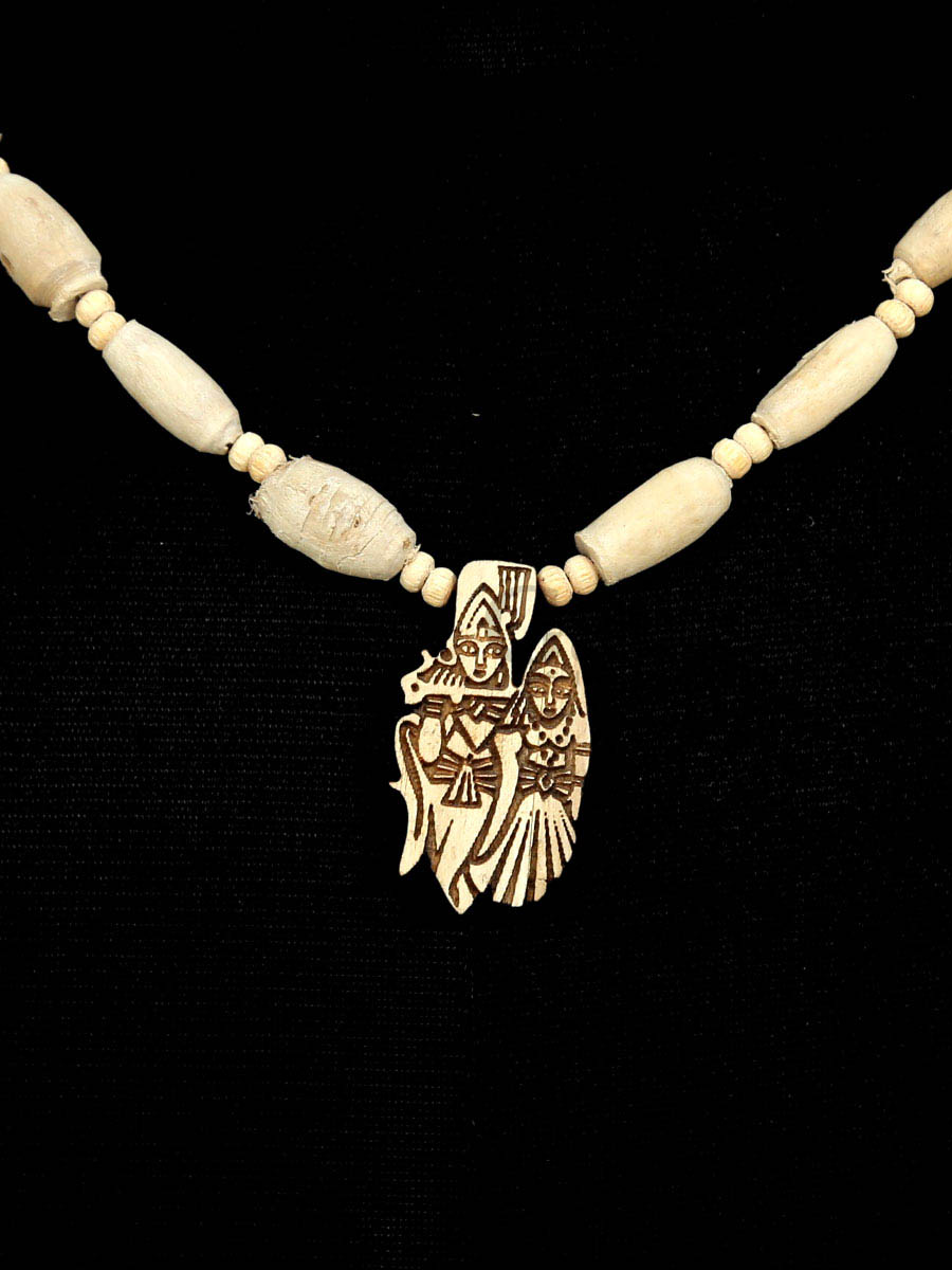 Tulsi Kanthi Mala Radha Krishna Locket - Image 2