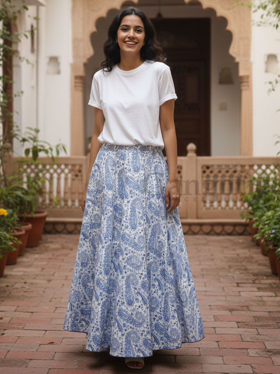 Hamsika Cotton Skirt M