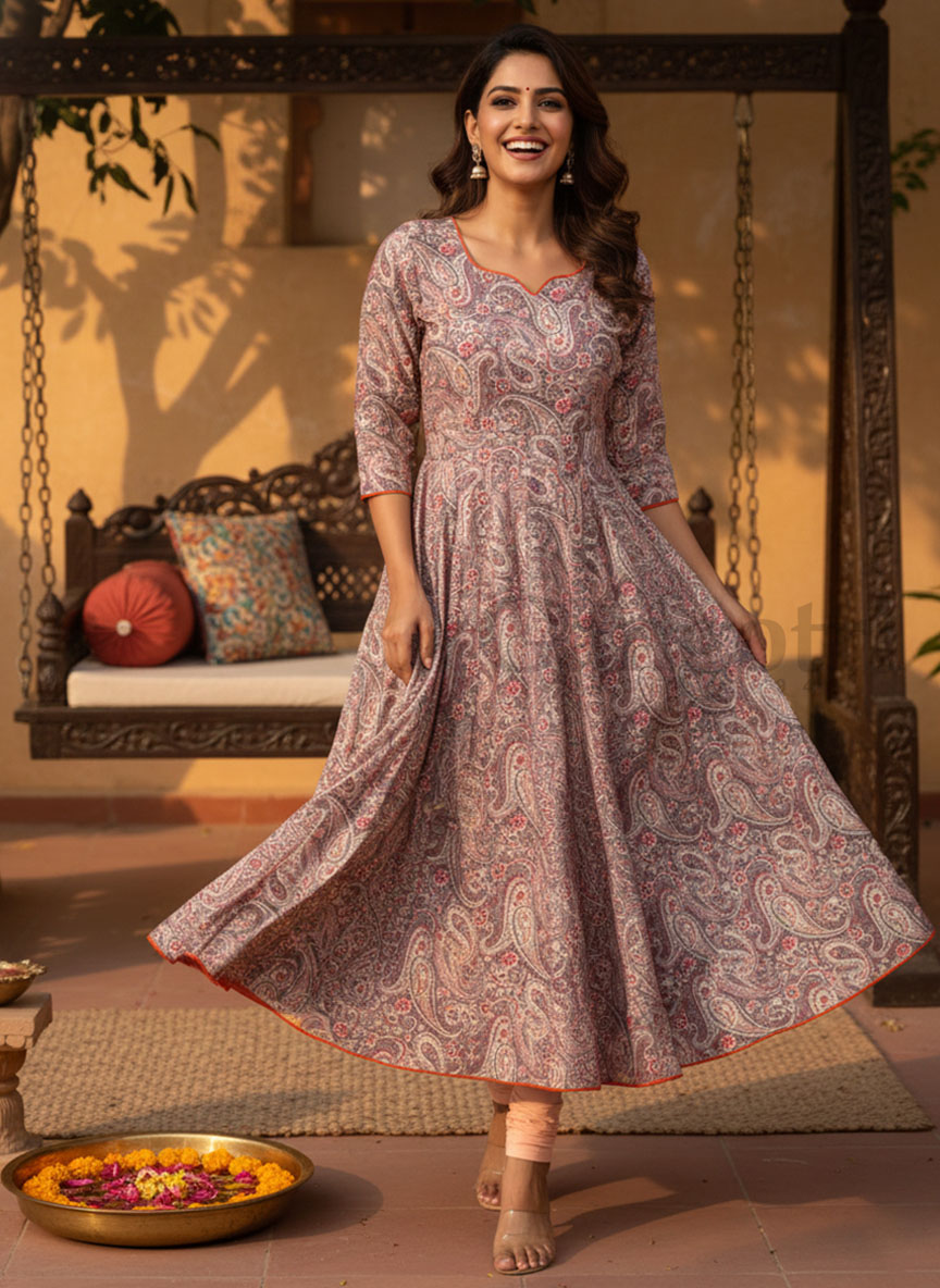 Bhuvi Cotton Anarkali S