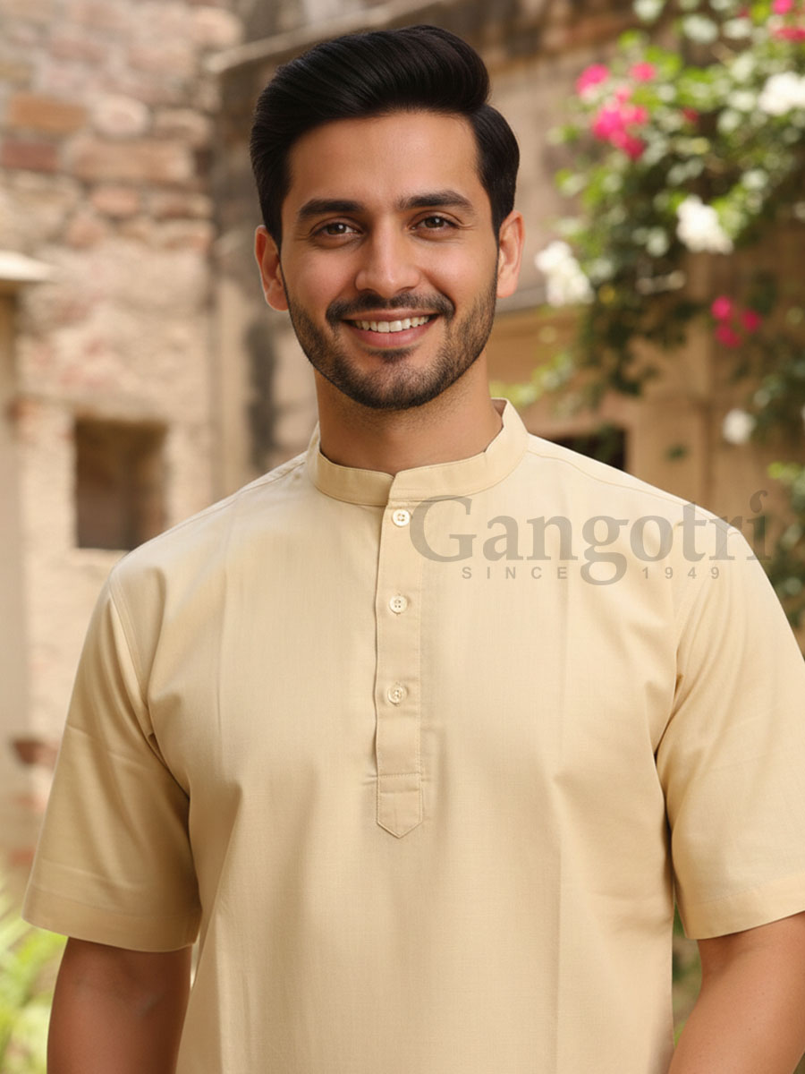 Kurta Kirtan Cotton Plain XL - Image 2