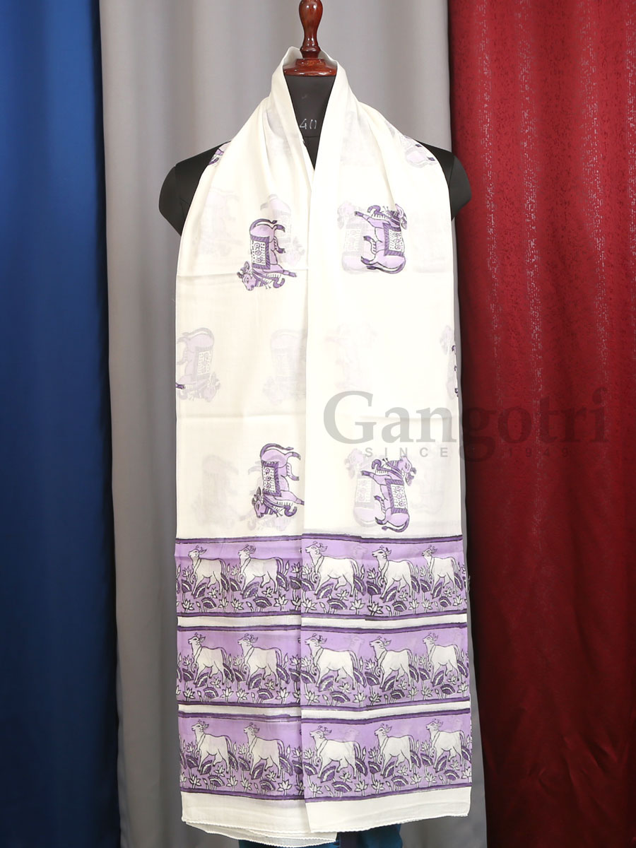 Harinam Chadar Block Print - Image 4