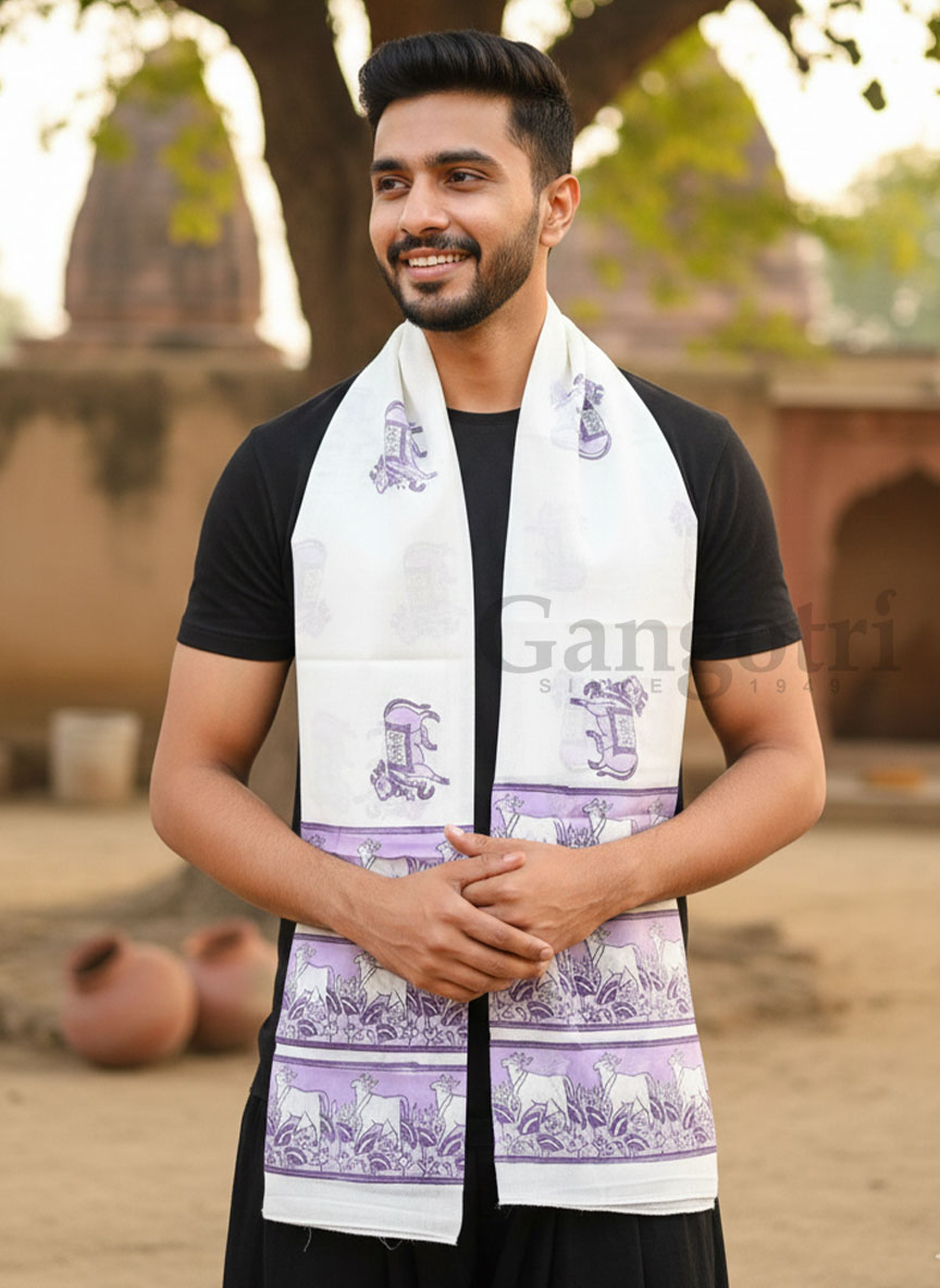 Harinam Chadar Block Print