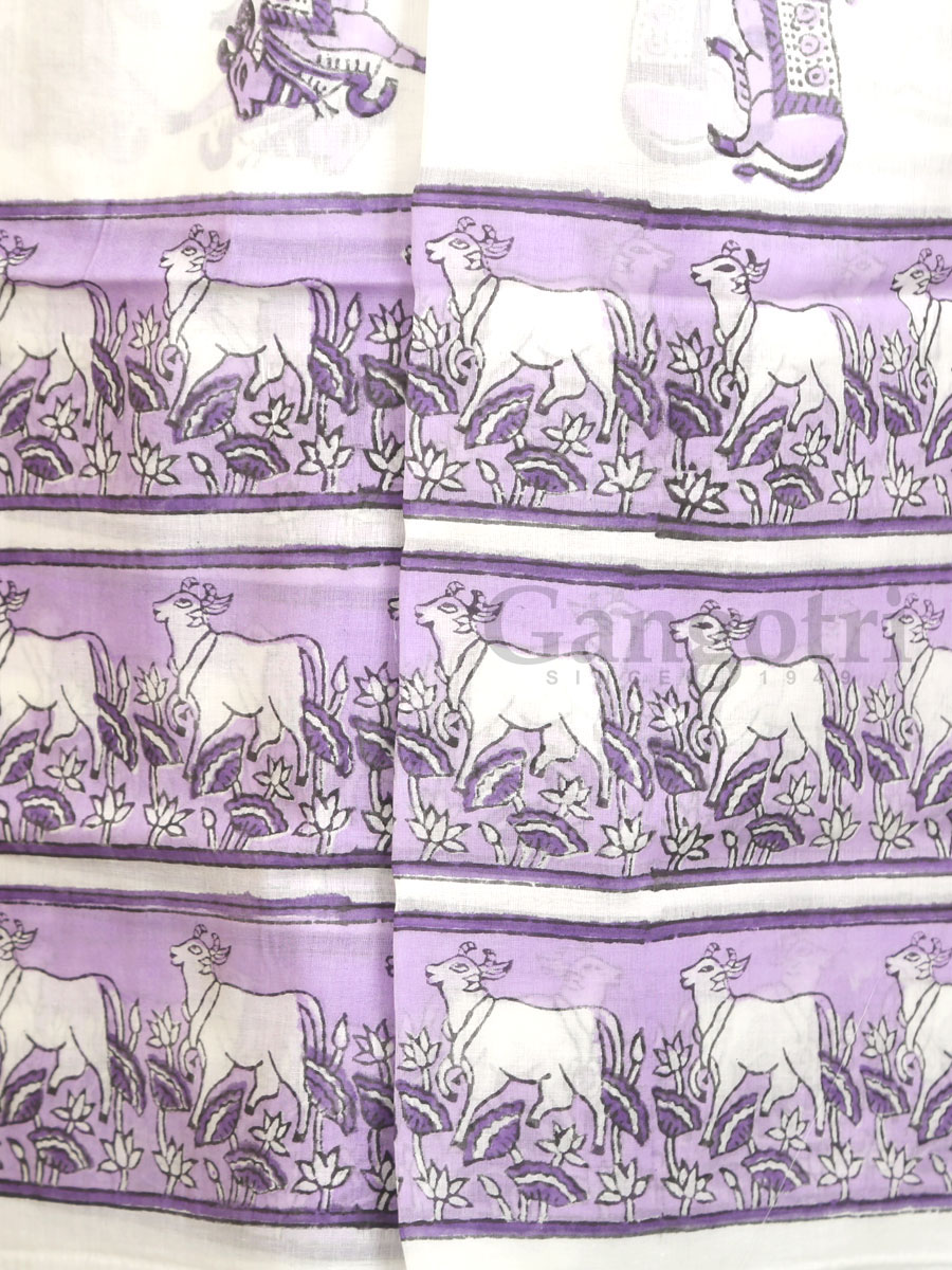 Harinam Chadar Block Print - Image 3