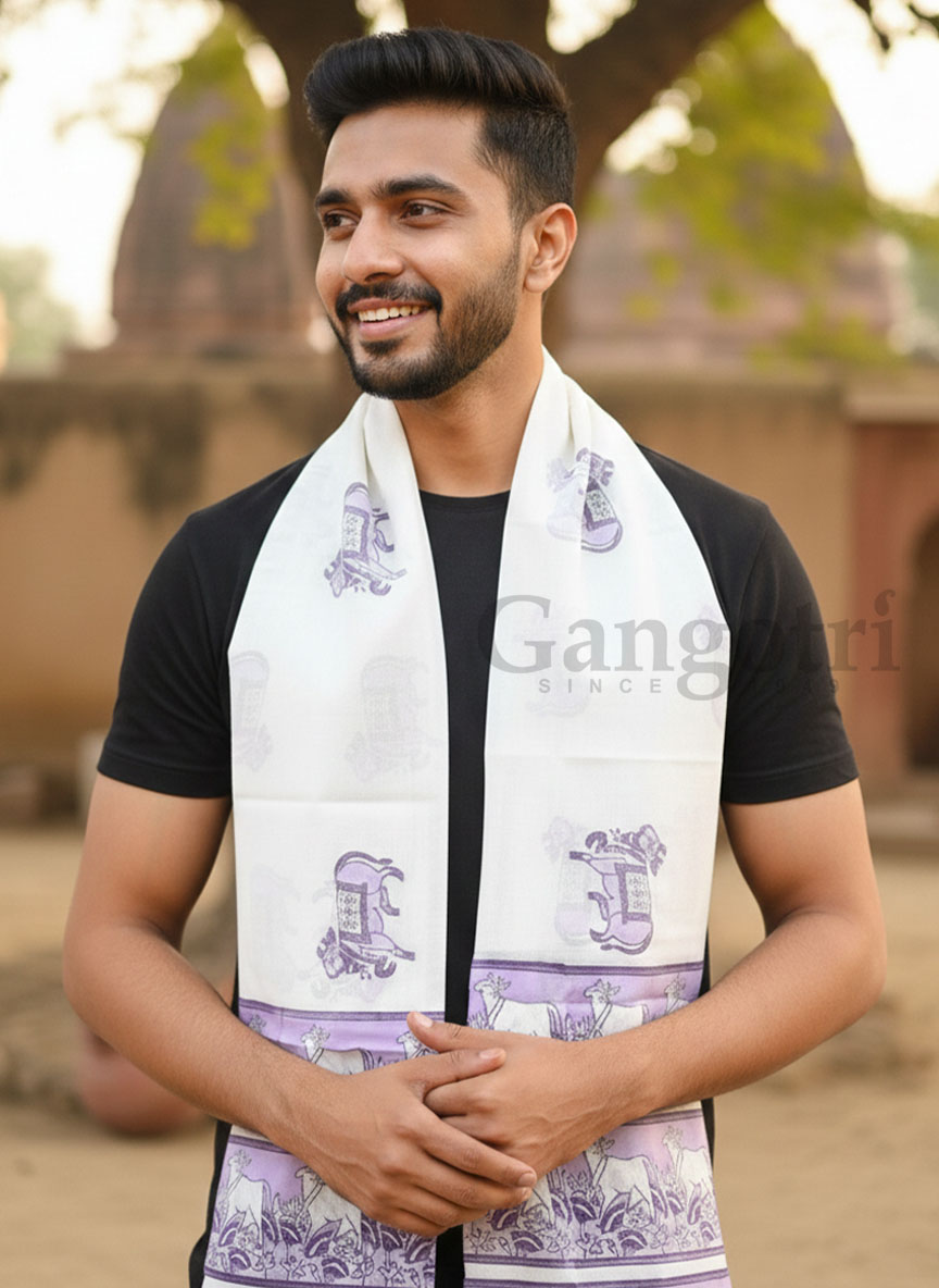 Harinam Chadar Block Print - Image 2