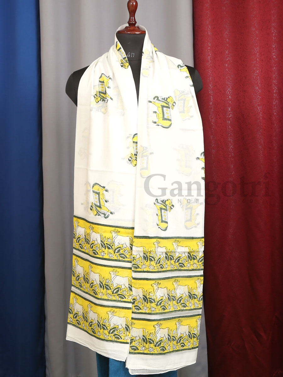 Harinam Chadar Block Print - Image 4