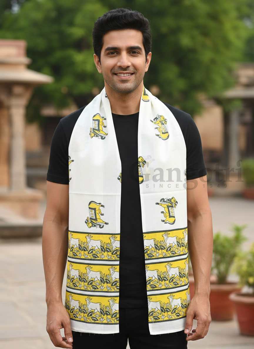 Harinam Chadar Block Print
