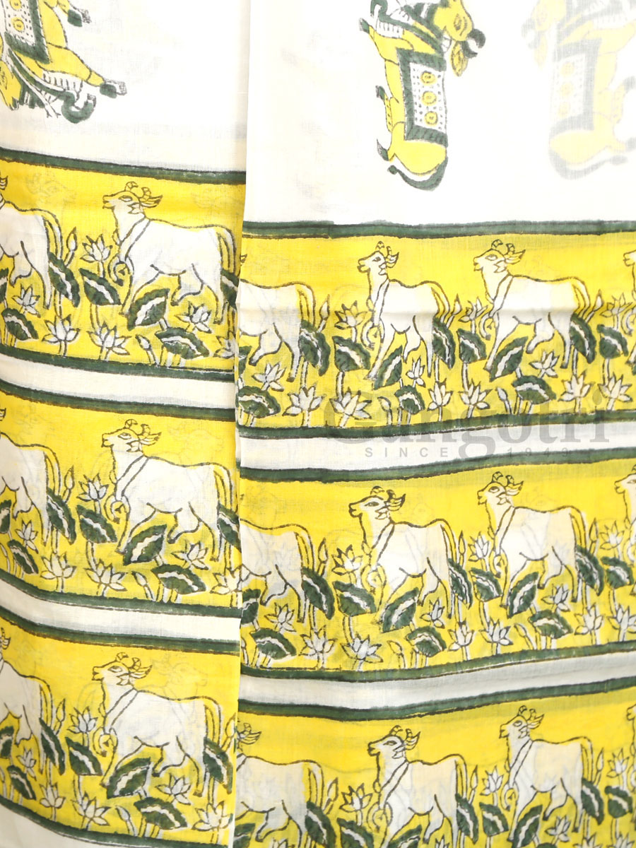 Harinam Chadar Block Print - Image 3