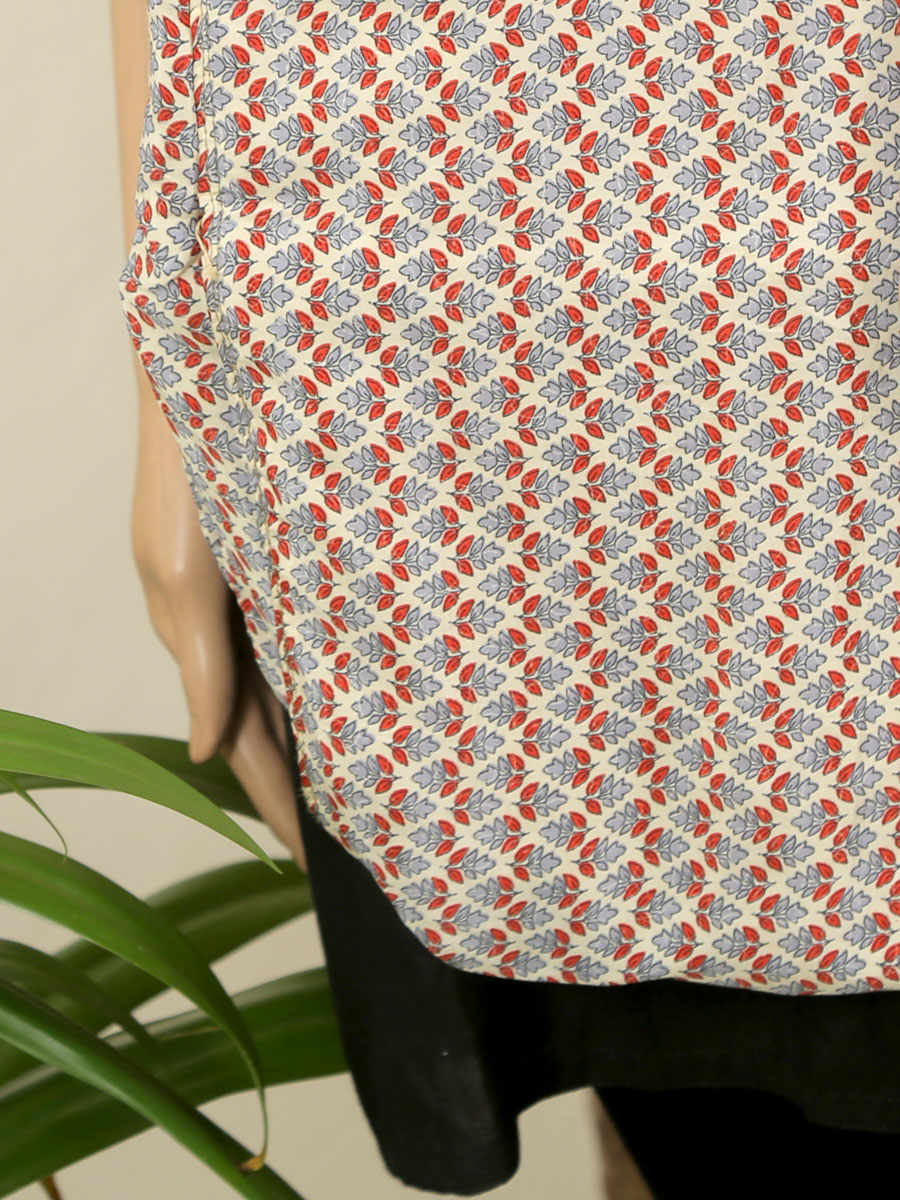 Handmade Jute Crepe Printed Bag - Image 2