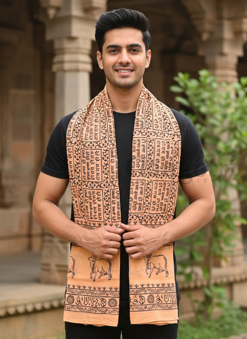 Harinam Chadar Block Print