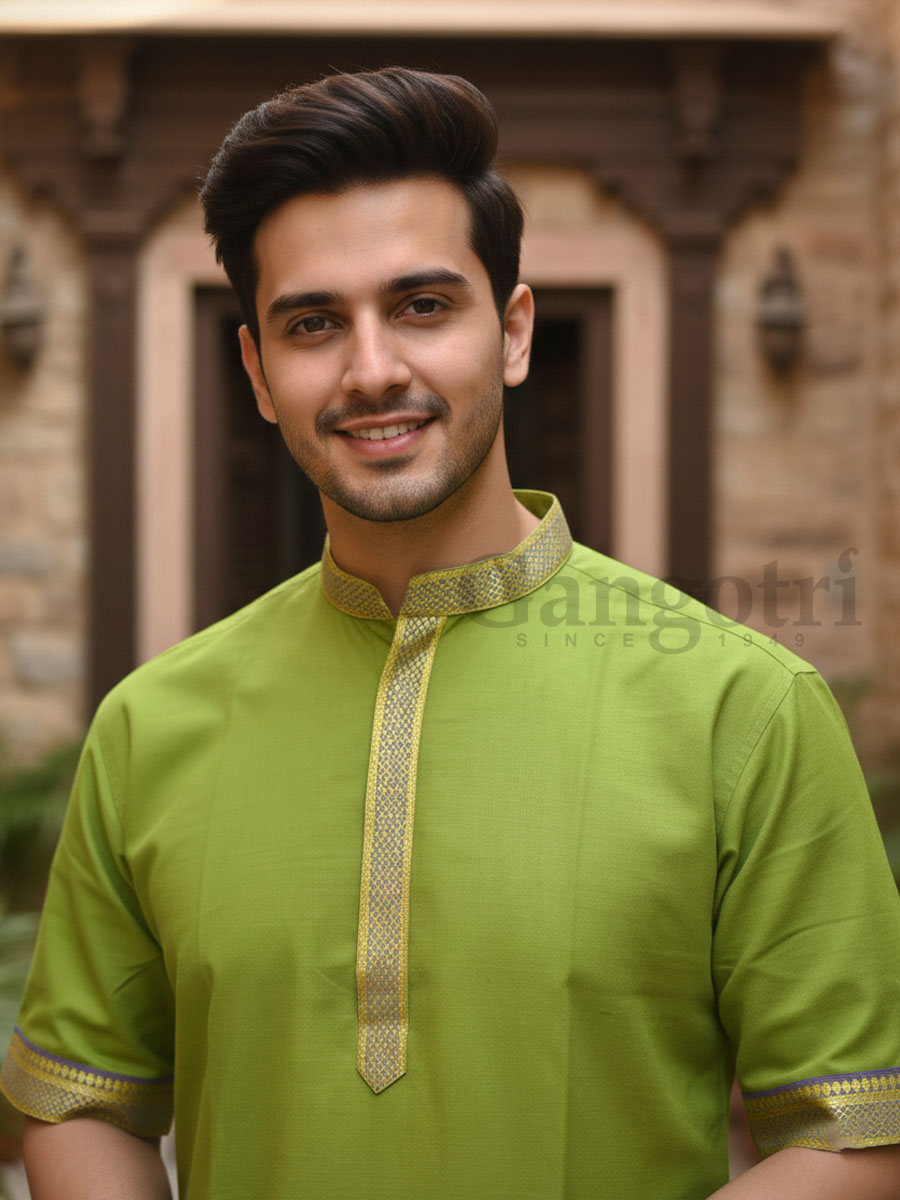 Kurta Kirtan Plain Bordered XL - Image 2