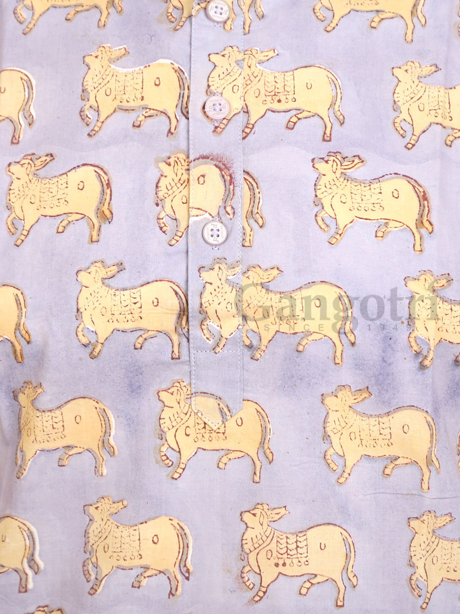 Kurta Kirtan Cotton Printed 2XL - Image 3