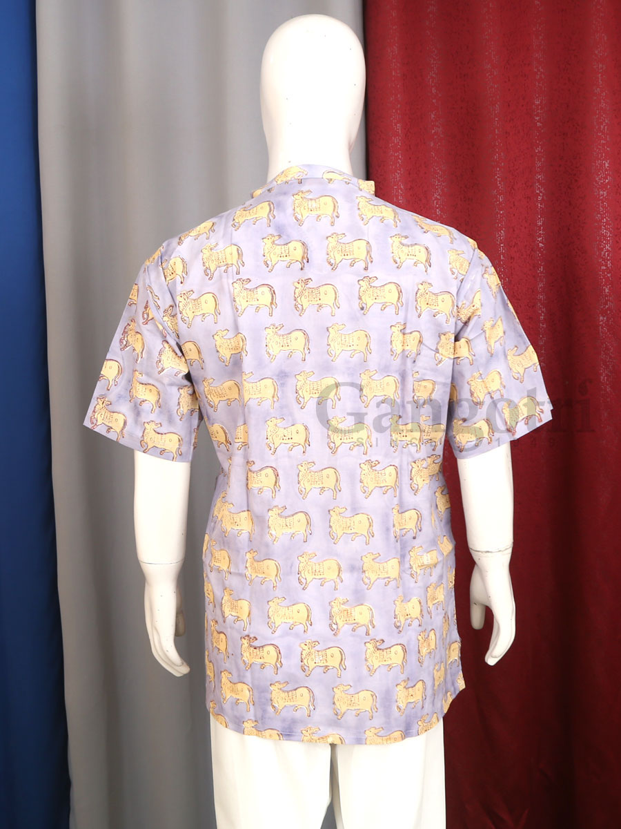 Kurta Kirtan Cotton Printed 2XL - Image 4