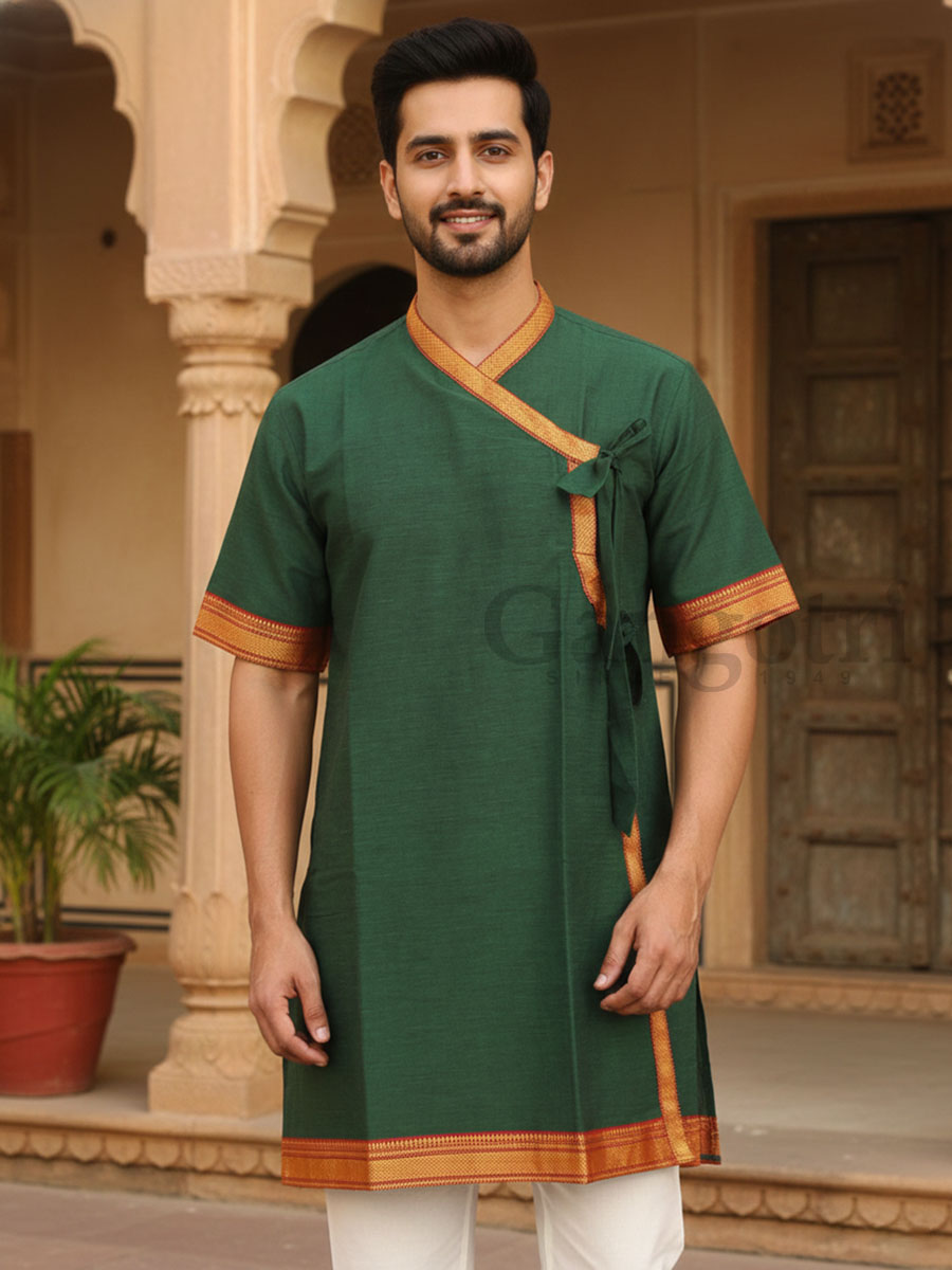 Bordered Plain Bagalbandi XL