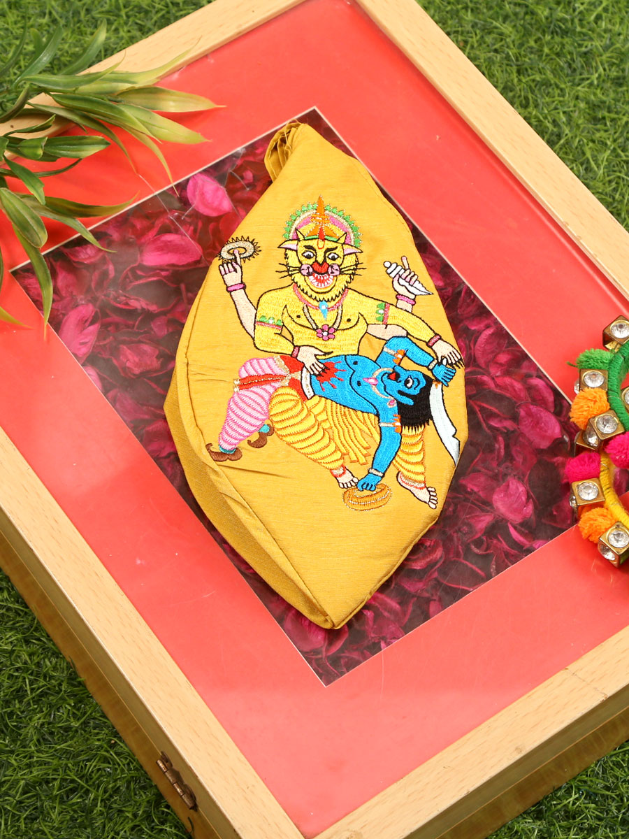Jaya Narsimha Embroidered Bead Bag