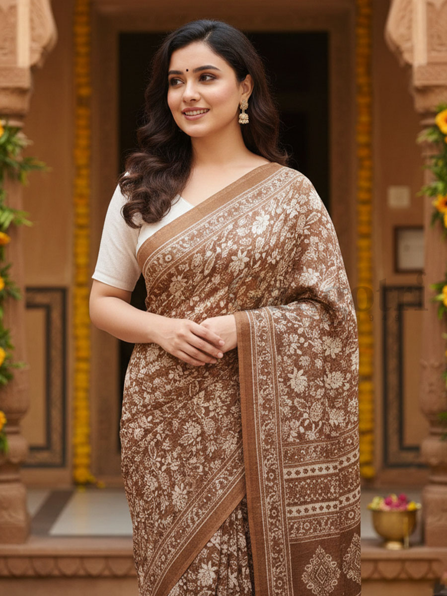 Sari Immitation Crepe - Image 2