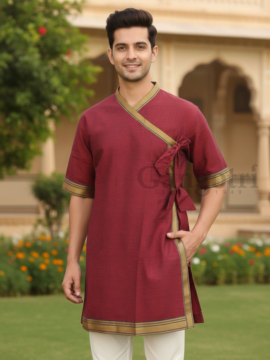 Bordered Plain Bagalbandi 3XL