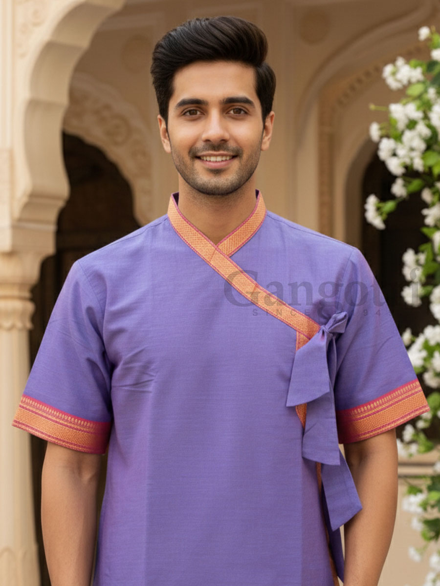 Bordered Plain Bagalbandi 3XL - Image 2