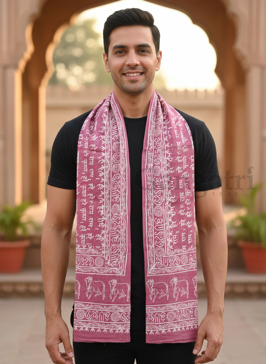 Harinam Chadar Block Print