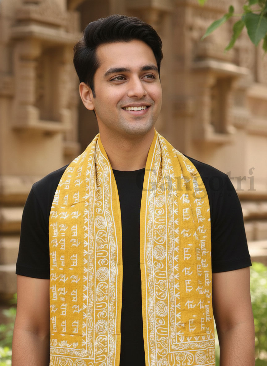 Harinam Chadar Block Print - Image 2