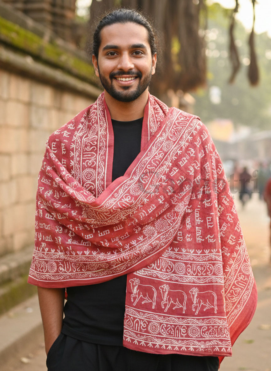 Harinam Chadar Block Print