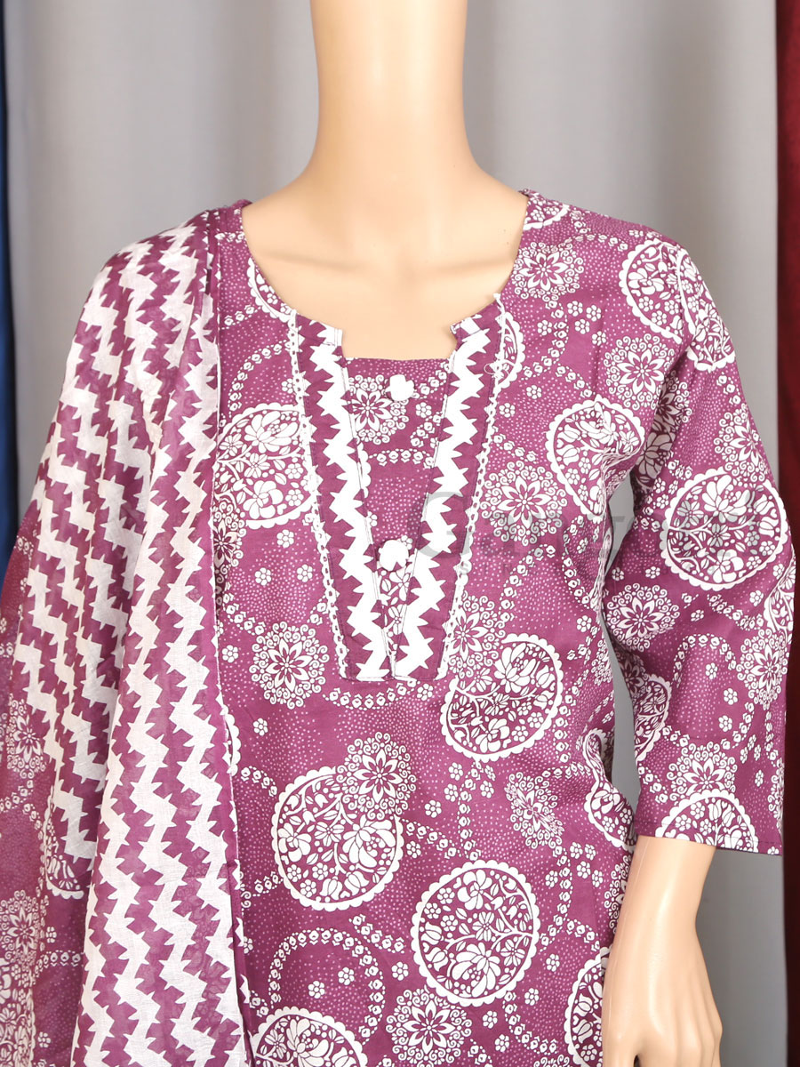 Cotton Printed Suit L - Image 3