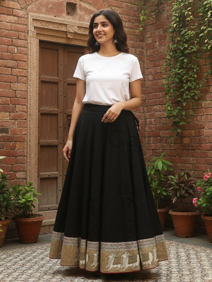 Rajanishree Cotton Skirt L