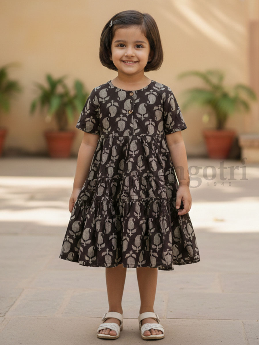 Girls Anarkalis Cotton (3-5 Yrs)