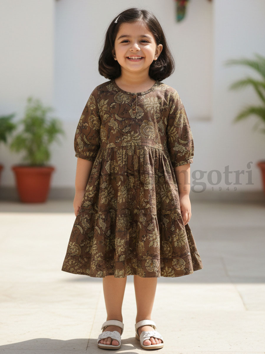 Girls Anarkalis Cotton (3-5 Yrs)