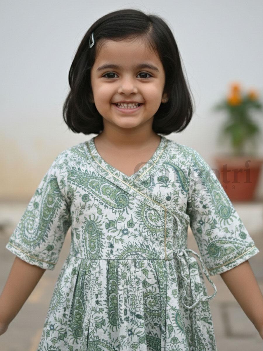Girls Anarkalis Cotton (3-5 Yrs) - Image 2