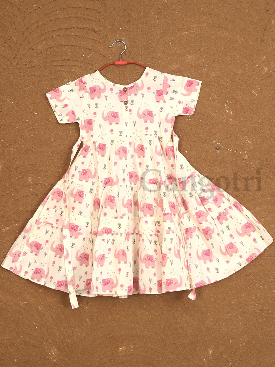 Girls Anarkalis Cotton (6-8 Yrs) - Image 4