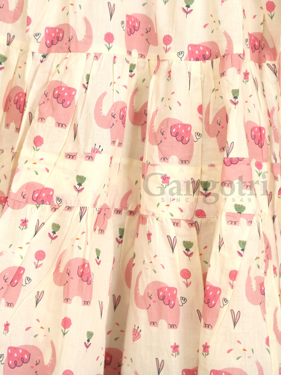 Girls Anarkalis Cotton (6-8 Yrs) - Image 3