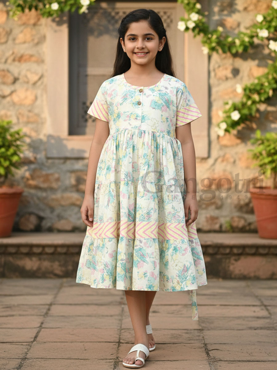 Girls Anarkalis Cotton (9-11 Yrs)