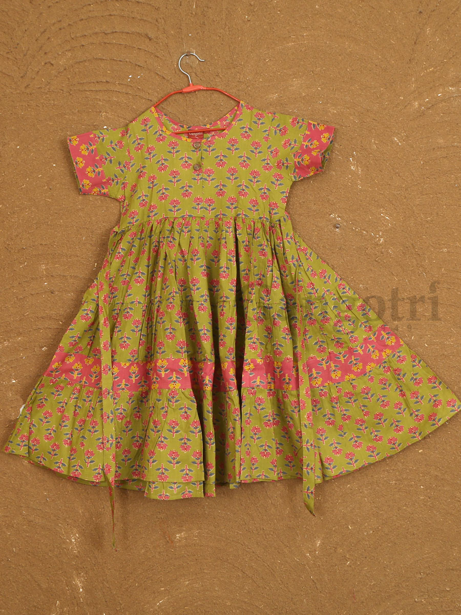 Girls Anarkalis Cotton (9-11 Yrs) - Image 4