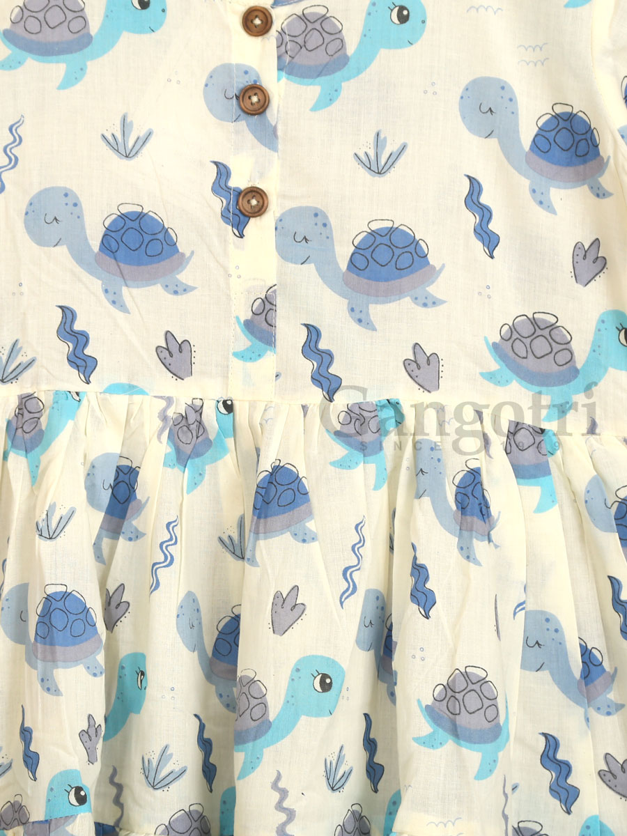 Girls Anarkalis Cotton (12-14 Yrs) - Image 3