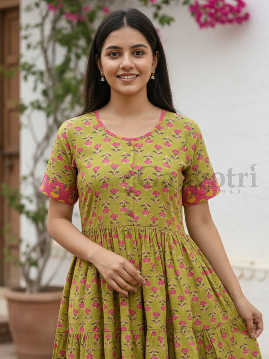 Girls Anarkalis Cotton (15-17 Yrs) - Image 2