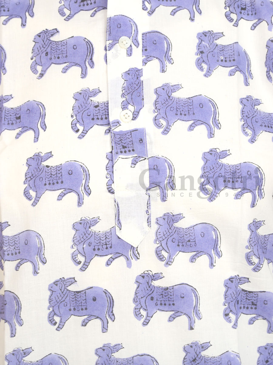 Kurta Kirtan Cotton Printed 2XL - Image 3