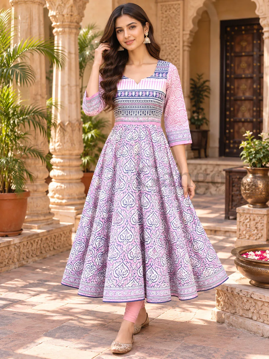 Cotton Anarkali L