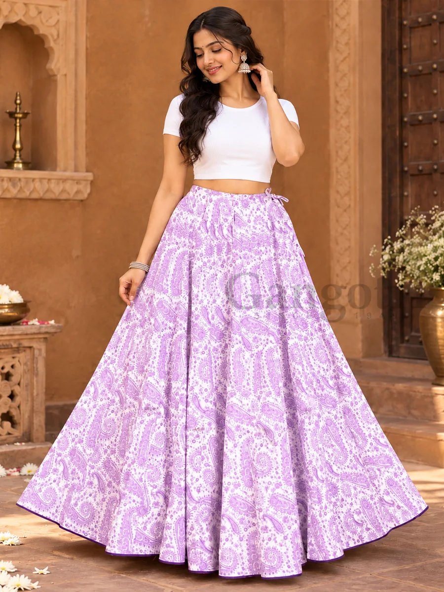 Cotton Skirt L