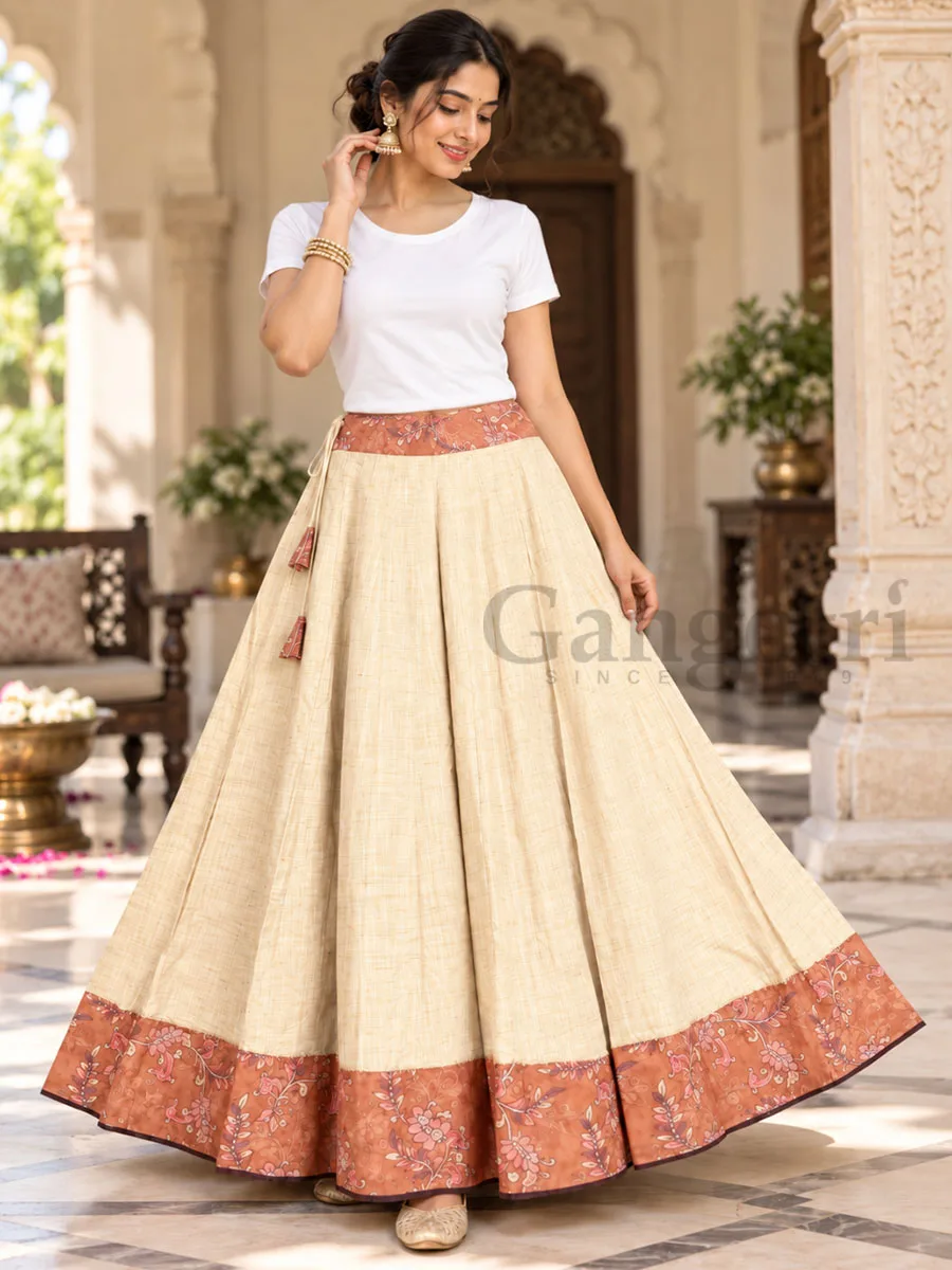 Cotton Skirt L